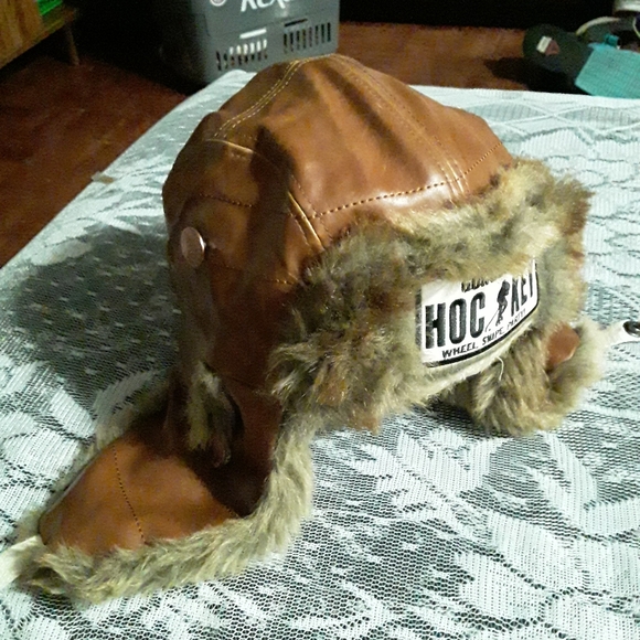 GongShow Faux Leather/Fur Trapper Winter Hat - Picture 12 of 16